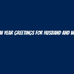 New Year Greetings for Husband and Wife